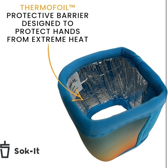 Sok It Hot Sok Reusable Insulated Neoprene Cup Sleeve (Mushroom Magic) - Picture 4 of 7